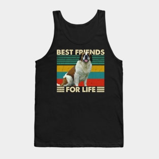 St. Bernard Best Friends For Life Tee for Dog Devotees Tank Top